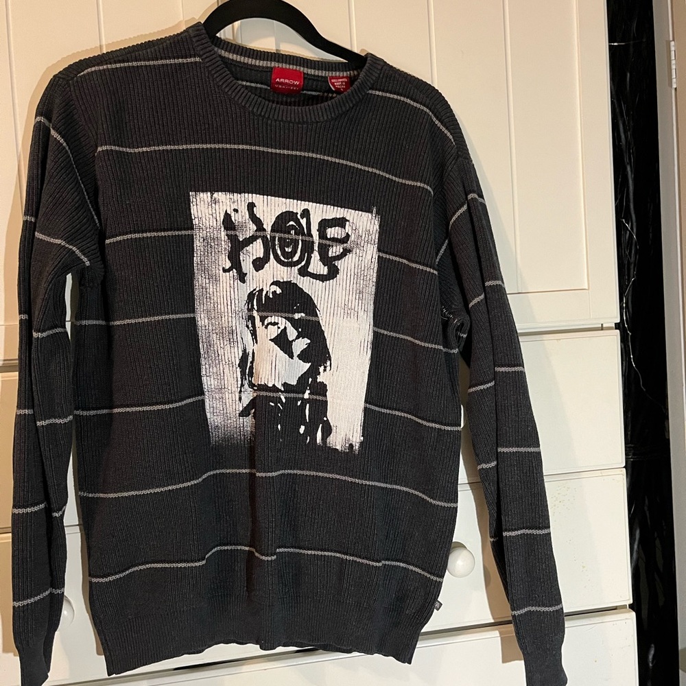 Band graphic sweater